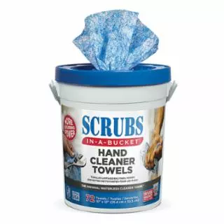 Hand Cleaner Towels, 72/Container, Citrus