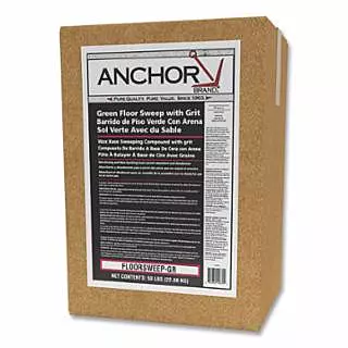 Oil-Based Sanded Floor Sweeping Compound, Green, 50 LB/BX