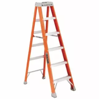 FS1500 Series Fiberglass Stepladder, 6 ft x 22-3/8 in W, 300 lb Capacity