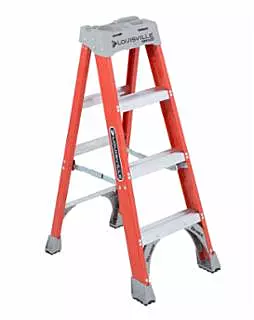FS1500 Series Fiberglass Stepladder, 4 ft x 19-3/8 in W, 300 lb Capacity