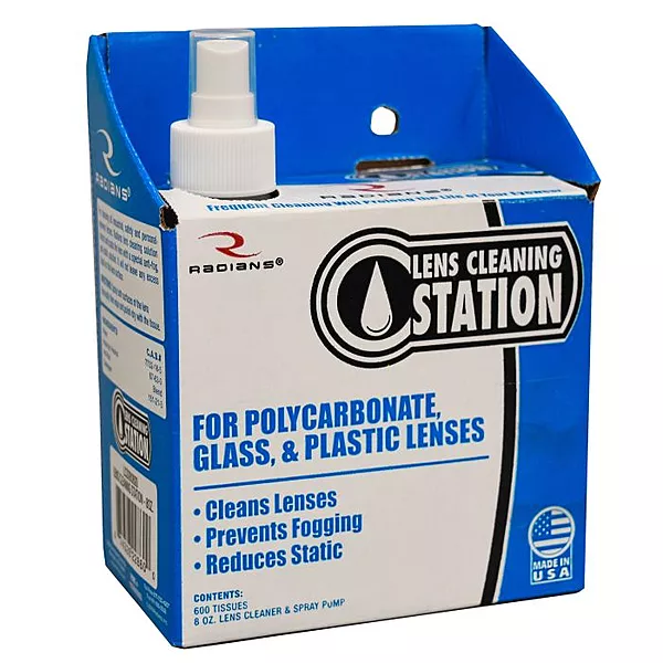 Radians Lens Cleaning Station - Small - 8 oz Solution and 600 Wipes