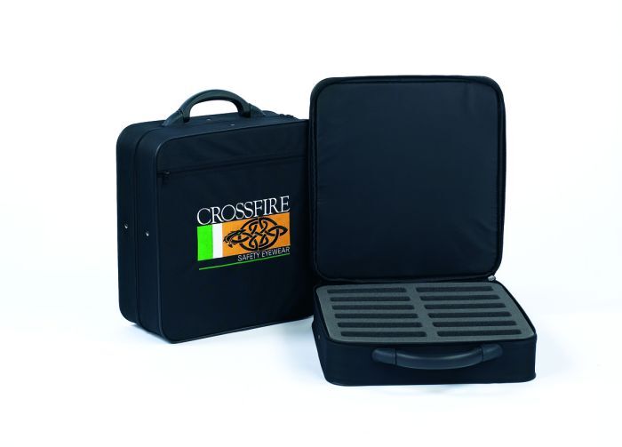 Crossfire Safety Eyewear Sample Case - 12 Piece Capacity
