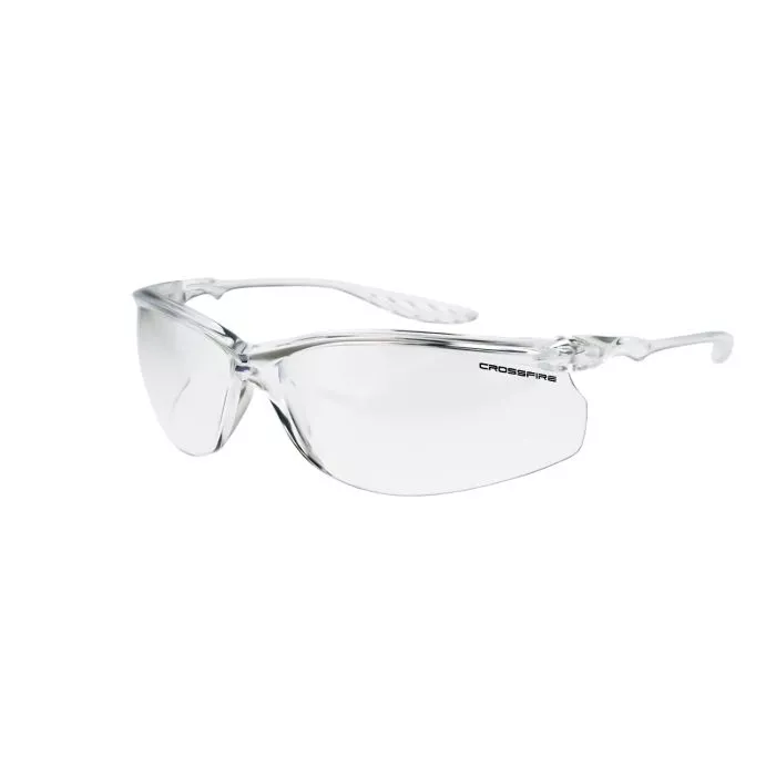 Crossfire 24Seven® Performance Safety Eyewear - Crystal Clear Frame - Clear Lens