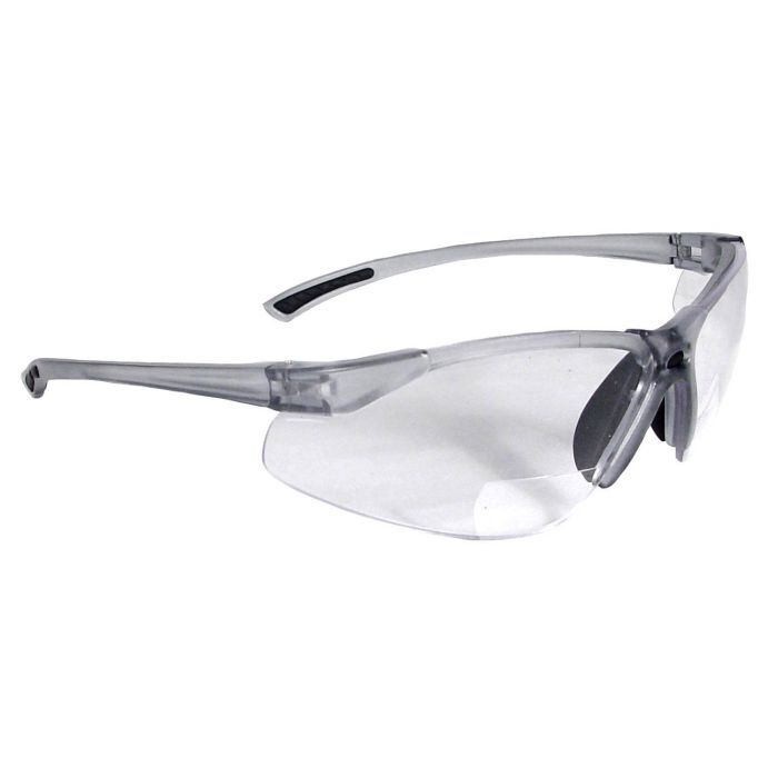 Radians C2™ Magnifier Safety Eyewear - Smoke Frame - Clear Lens - 1.5 Diopter