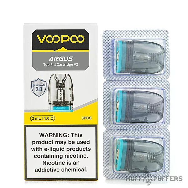 Voopoo Argus Top Fill Cartridge 1.0 Ohm 3ML Vape Original - Hachi Tobacco Dubai UAE