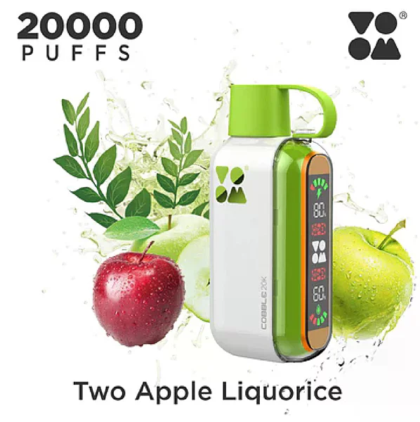 Voom 20K Double Apple Liquorice Disposable Vape Original - Hachi Tobacco Dubai UAE