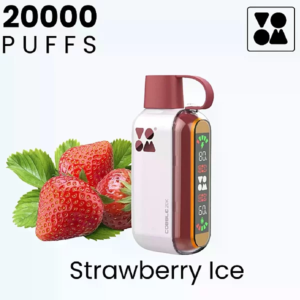 Voom 20K Strawberry Ice Disposable Vape Original - Hachi Tobacco Dubai UAE