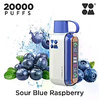Voom 20K Sour Blue Raspberry Disposable Vape Original - Hachi Tobacco Dubai UAE