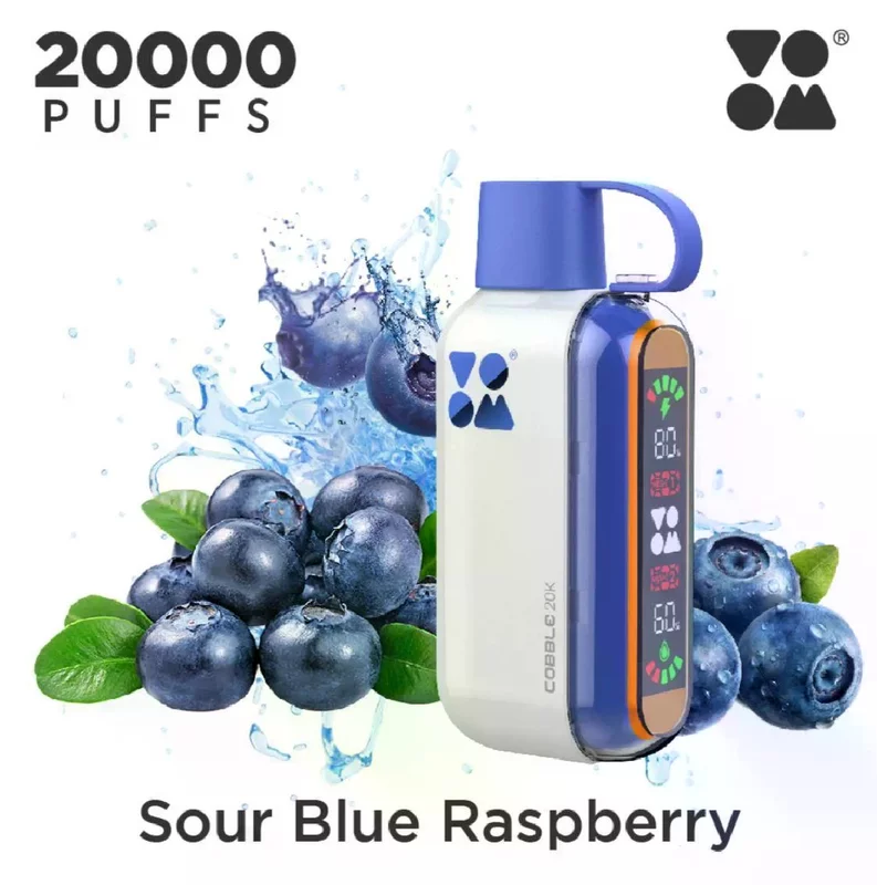 Voom 20K Sour Blue Raspberry Disposable Vape Original - Hachi Tobacco Dubai UAE