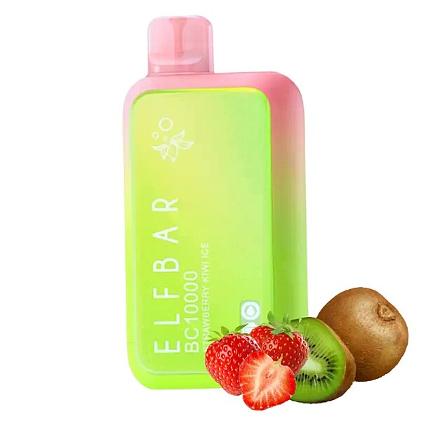 Elf Bar 10K Strawberry Kiwi Disposable Vape Original - Hachi Tobacco Dubai UAE