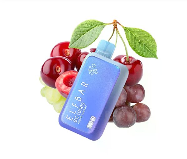 Elf Bar 10K Grape Cherry Disposable Vape Original - Hachi Tobacco Dubai UAE