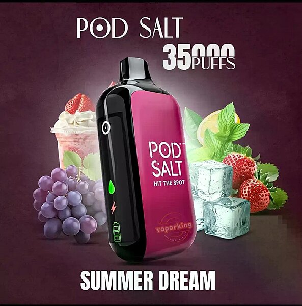 Pod Salt 35K Summer Dream 20MG Disposable Vape Original - Hachi Tobacco Dubai UAE