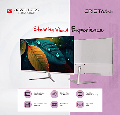 Zebion Monitor 24" Crista Series - Borderless