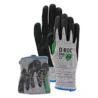 Magid D-ROC® GPD780RT NitriX Palm Coated Work Glove with Reinforced Thumb Saddle - Cut Level A4 (Shrink-Wrapped For Vending Use)