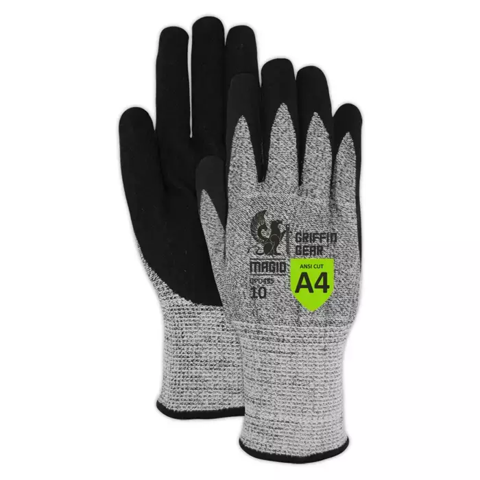 Magid® Griffin Gear® NitriX® Grip Technology Coated Work Gloves — ANSI Cut Level A4