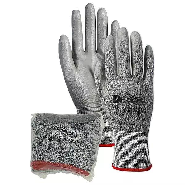 Magid GPD510 D-ROC® Polyurethane Palm Coated Gloves - Cut Level 2 (Shrink-Wrapped for Vending Use)