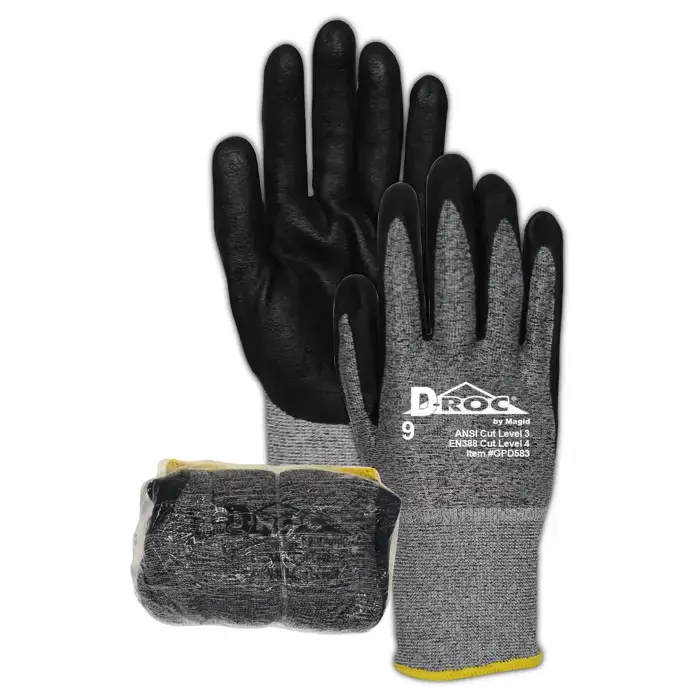Magid D-ROC GPD583 18-Gauge Hyperon® Blend Foam Nitrile Palm - Cut Level 3 (Shrink-Wrapped)