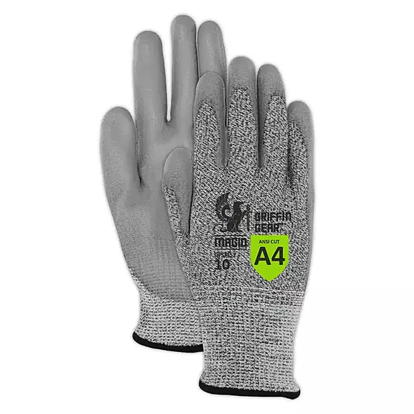 Magid® Griffin Gear™ 13-Gauge DuraBlend® Polyurethane Coated Work Gloves — ANSI Cut Level A4
