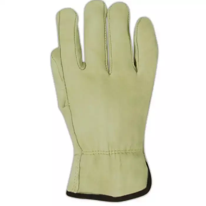 Magid RoadMaster Tan 100% Cow Grain Leather Driver Glove (Shrink Wrapped For Vending Use)