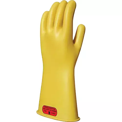 Marigold® 11" Class 0 Yellow Rubber Insulating Gloves