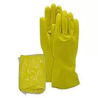 Magid ComfortFlex 620 18 Mil Flock-Lined Latex Gloves w/Pinked Cuff (Bifold and Shrink-Wrapped for Vending Purposes)