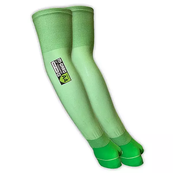 Magid® M-GARD® 21G Hi-Vis Ultra-Thin Sleeve with Thumb Slot – ANSI Cut Level A4