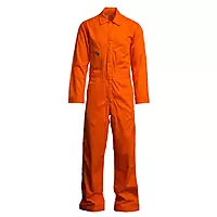 LAPCO FR CVFRD7OR 7oz. 100% Cotton Deluxe Coveralls
