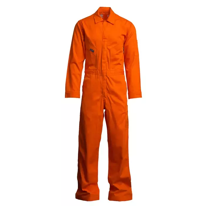 LAPCO FR CVFRD7OR 7oz. 100% Cotton Deluxe Coveralls