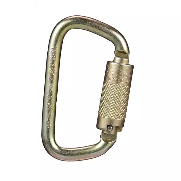 MSA 10089205 9/16" Auto-Locking Steel Carabiner