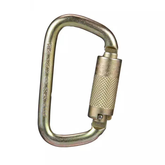 MSA 10089205 9/16" Auto-Locking Steel Carabiner