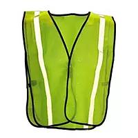 Magid CRV1430 Polyester Yellow Mesh Safety Vest With Silver Reflective Tape