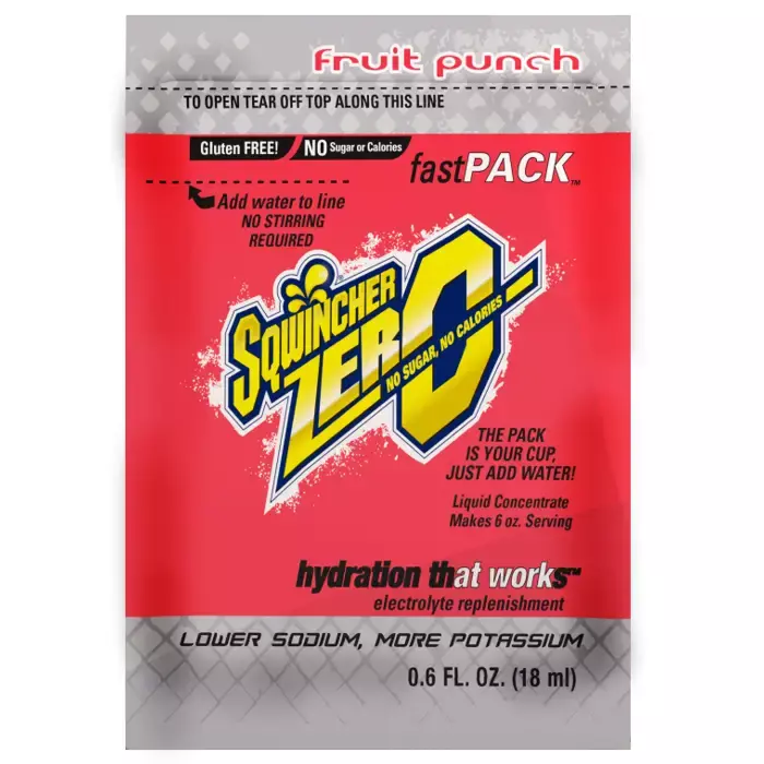 Sqwincher® Zero Fast Pack Liquid Concentrate, Yields 6 Oz.