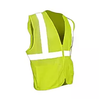 Magid® Lime Yellow ANSI 107 Class 2 Polyester High-Visibility Vest