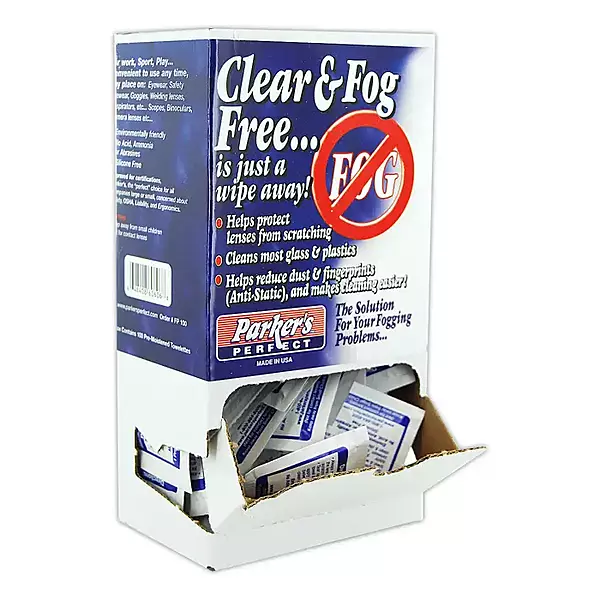 Parker's Perfect PPFPBX Anti-Fog Foil Packet Dispenser, 100/Box