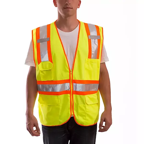 Tingley® Job Sight™ High-Visibility Yellow/Orange Two-Tone Vest