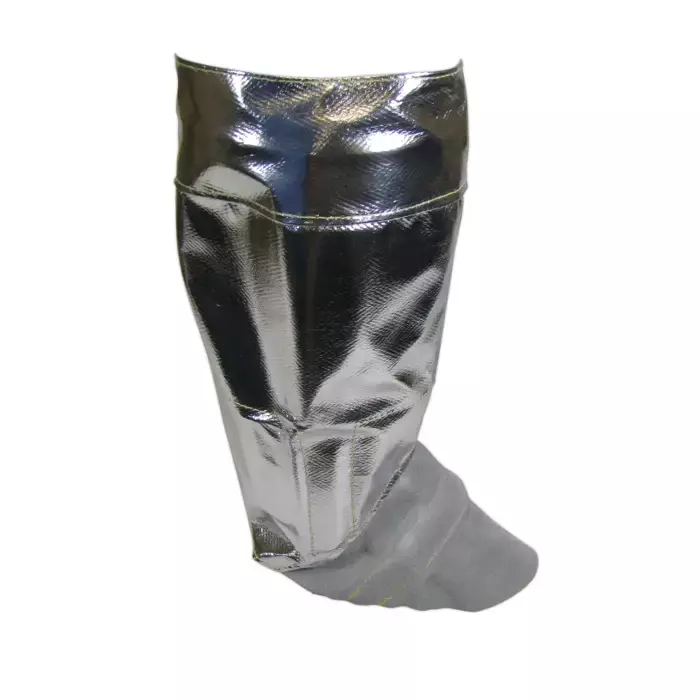 Steel Grip Aluminized Rayon/Leather Spat/ Legging