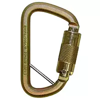 3M™ DBI-SALA® Rollgliss™ Gold Technical Rescue Offset D Fall Arrest Carabiner w/ Captive Eye, 2000117 Medium