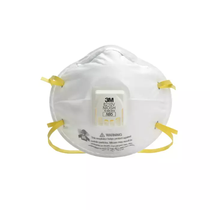 3M 8210V Dust Particulate Respirator, N95 with 3M Cool Flow Valve, 10/Dispenser