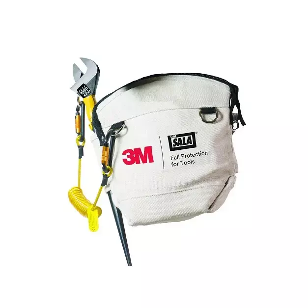 3M DBI-SALA 1500130 White Utility Pouch with Zipper
