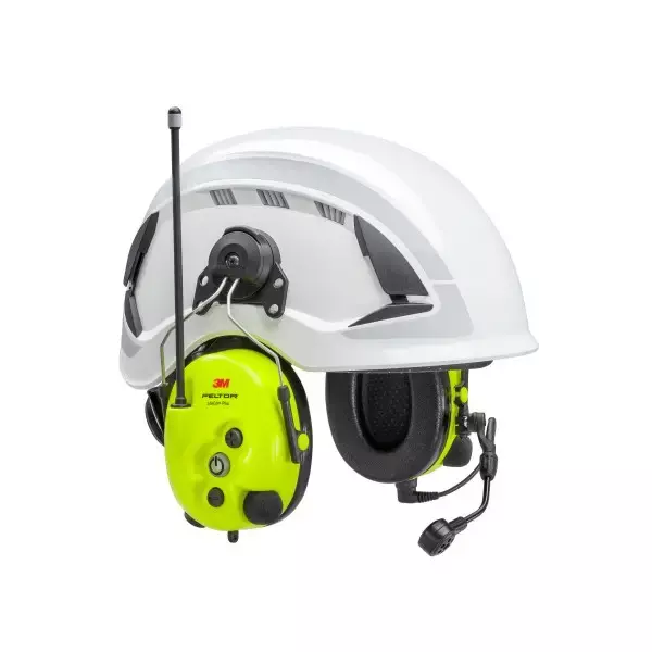 3M PELTOR MT73H7P3E4610N LiteCom Plus Headset, Hard Hat Attached