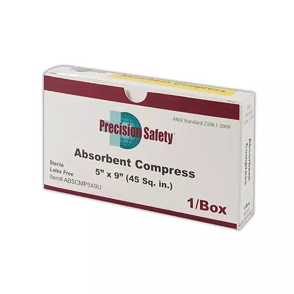 Magid® Precision Safety® 5" x 9" Sterile Absorbent Gauze Compress