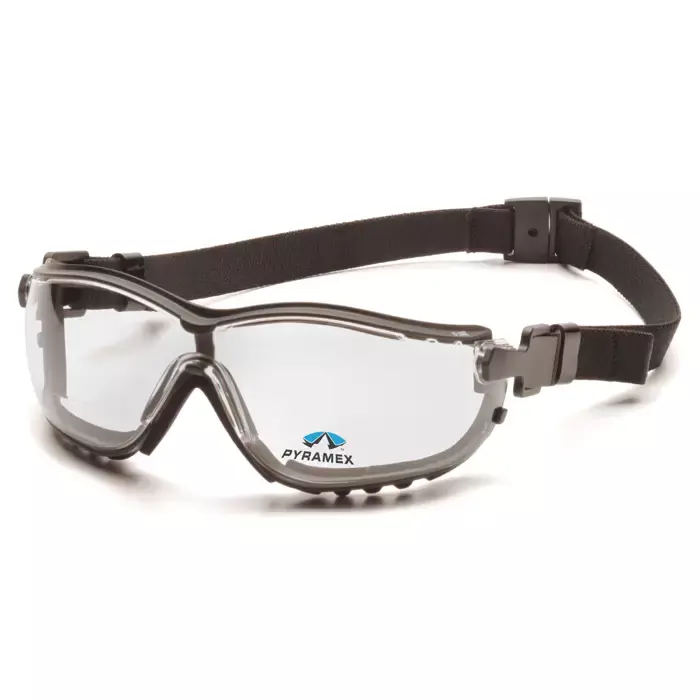 Pyramex GB1810ST V2G Clear Ant-Fog Reader Lens with Black Strap and Black Temple