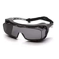 Pyramex Cappture Plus S9920STMRG Gray H2MAX Goggles With Anti-Fog Lens and Rubber Gasket