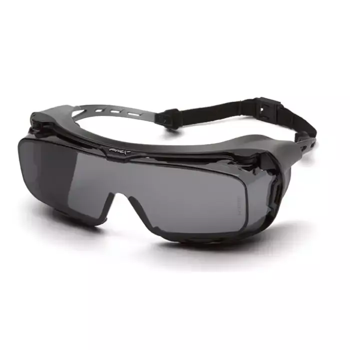 Pyramex Cappture Plus S9920STMRG Gray H2MAX Goggles With Anti-Fog Lens and Rubber Gasket