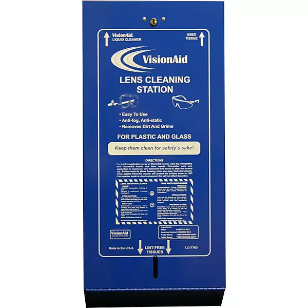 VisionAid Lensclean Filled Metal Lens Cleaning Station