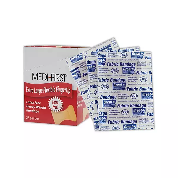 Medique® Medi-First® Extra Large Fingertip Woven Adhesive Bandages