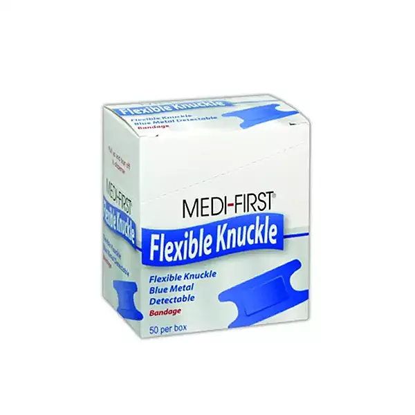 Medi-First MP65250 Blue Metal Detectable Knuckle Bandages