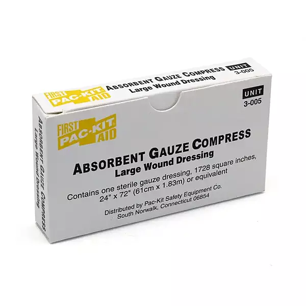 Pac-Kit® Sterile 24" x 72" Absorbent Gauze Compress