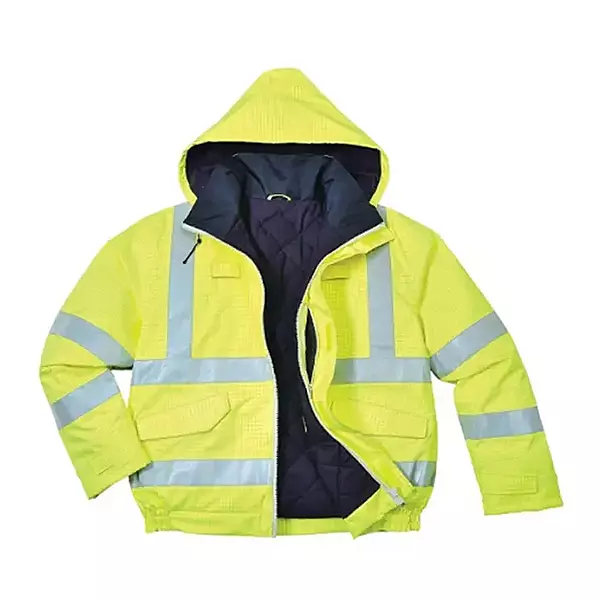 Portwest US773 Bizflame Rain Hi-Vis Anti-static FR Bomber Jacket