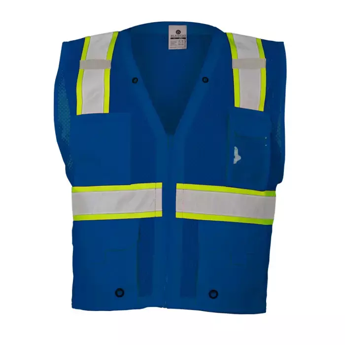 ML Kishigo B102 Enhanced Visibility Multi-pocket Mesh Blue Vest